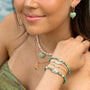 bracelet œil protecteur turquoise nacre france