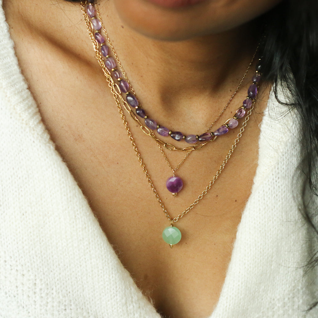 collier acier inoxydable chaine assemblage bijou