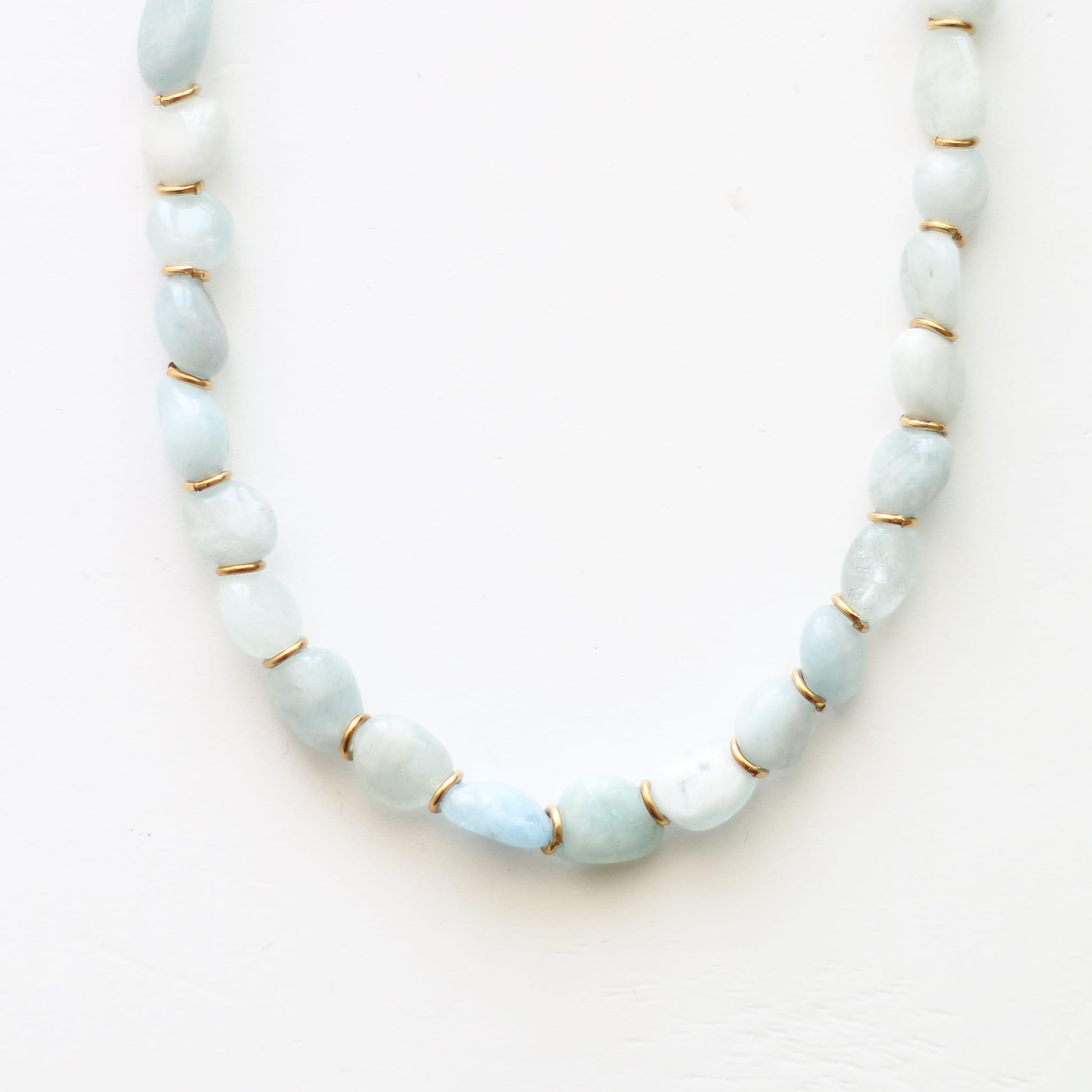 Collier Aigue Marine pierre