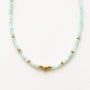 Collier en amazonite, pierre naturelle.