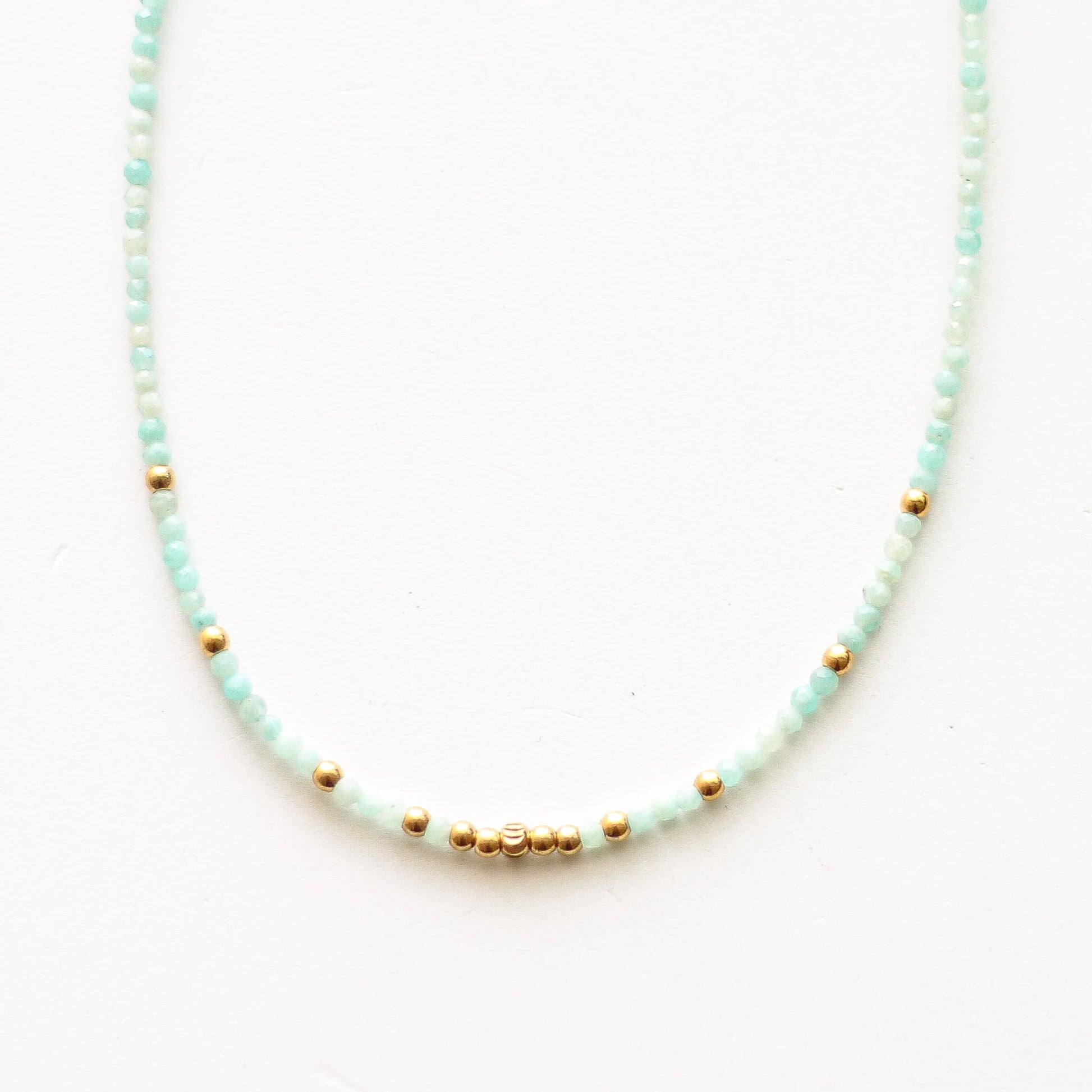 Collier en amazonite, bijou femme.