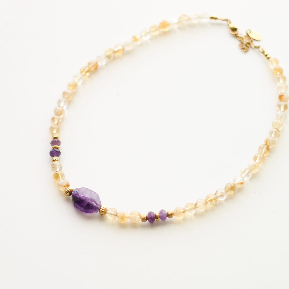 Collier Améthyste et Citrine - UNIQUE