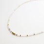 Collier en améthyste lavande, création faite main.