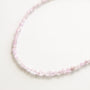 Collier en améthyste lavande, pierre naturelle.