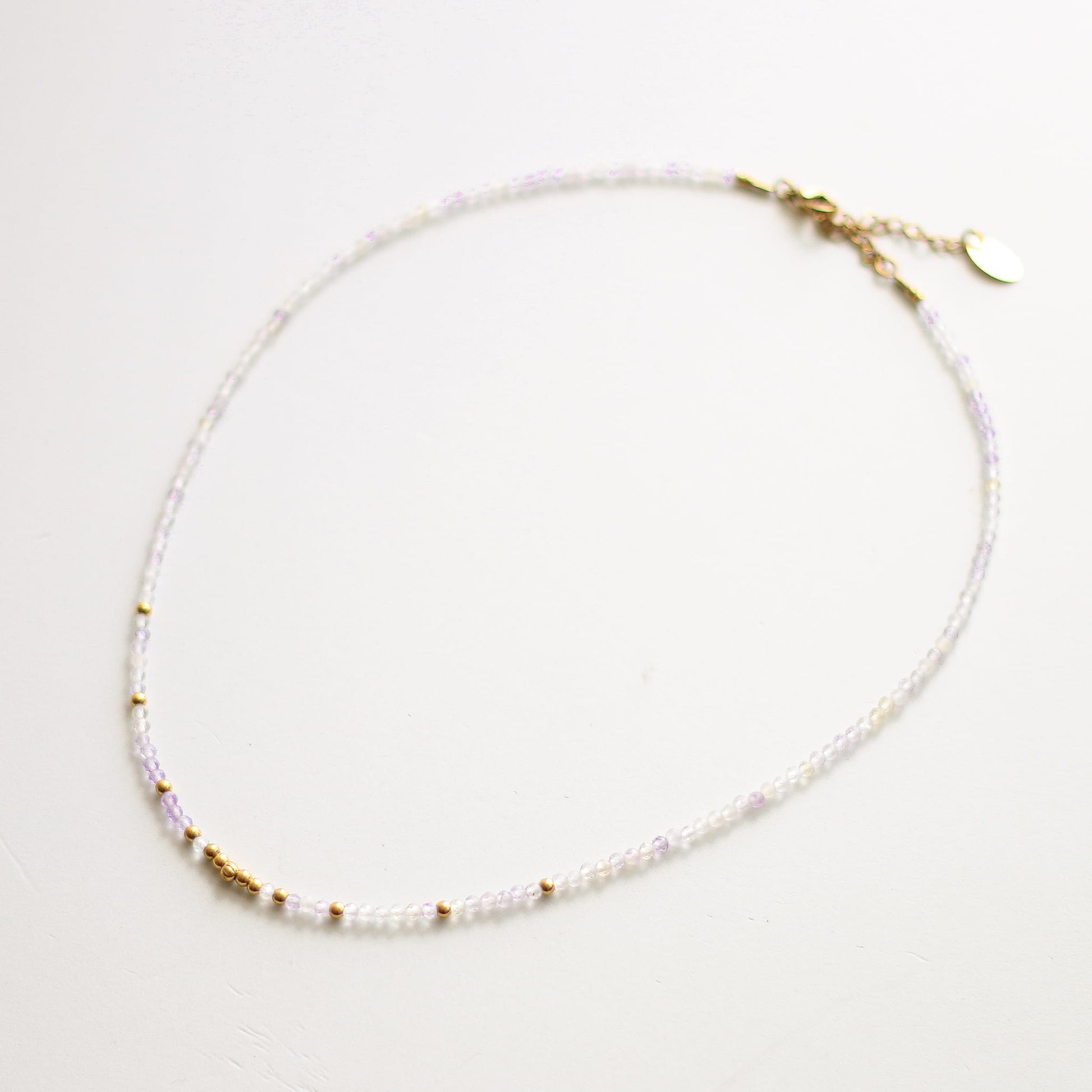 Collier en améthyste lavande, bijou femme.