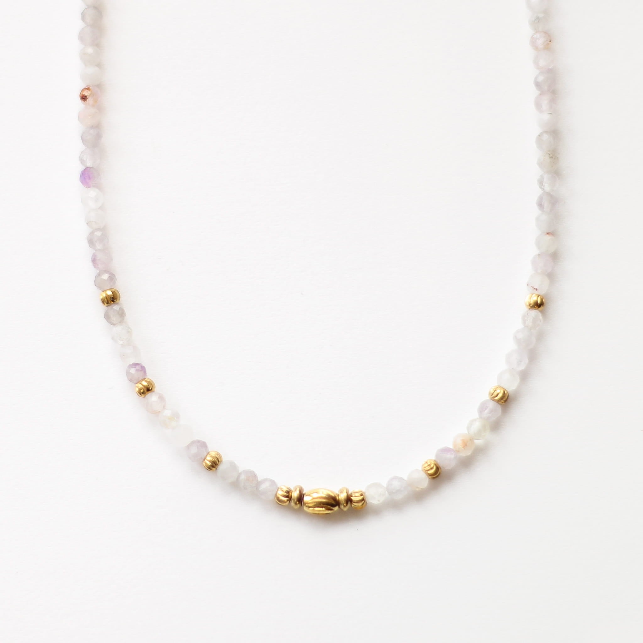 Collier en améthyste lavande, bijou femme.