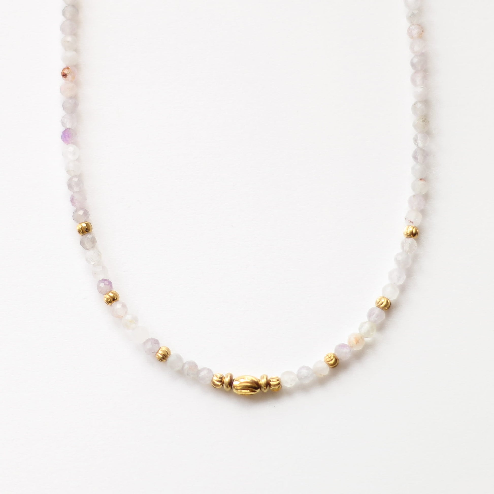 Collier en améthyste lavande, bijou femme.
