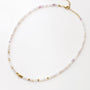 Collier en améthyste lavande, hypoallergénique.