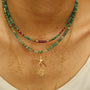 collier aventurine étoile mer vert créatrice