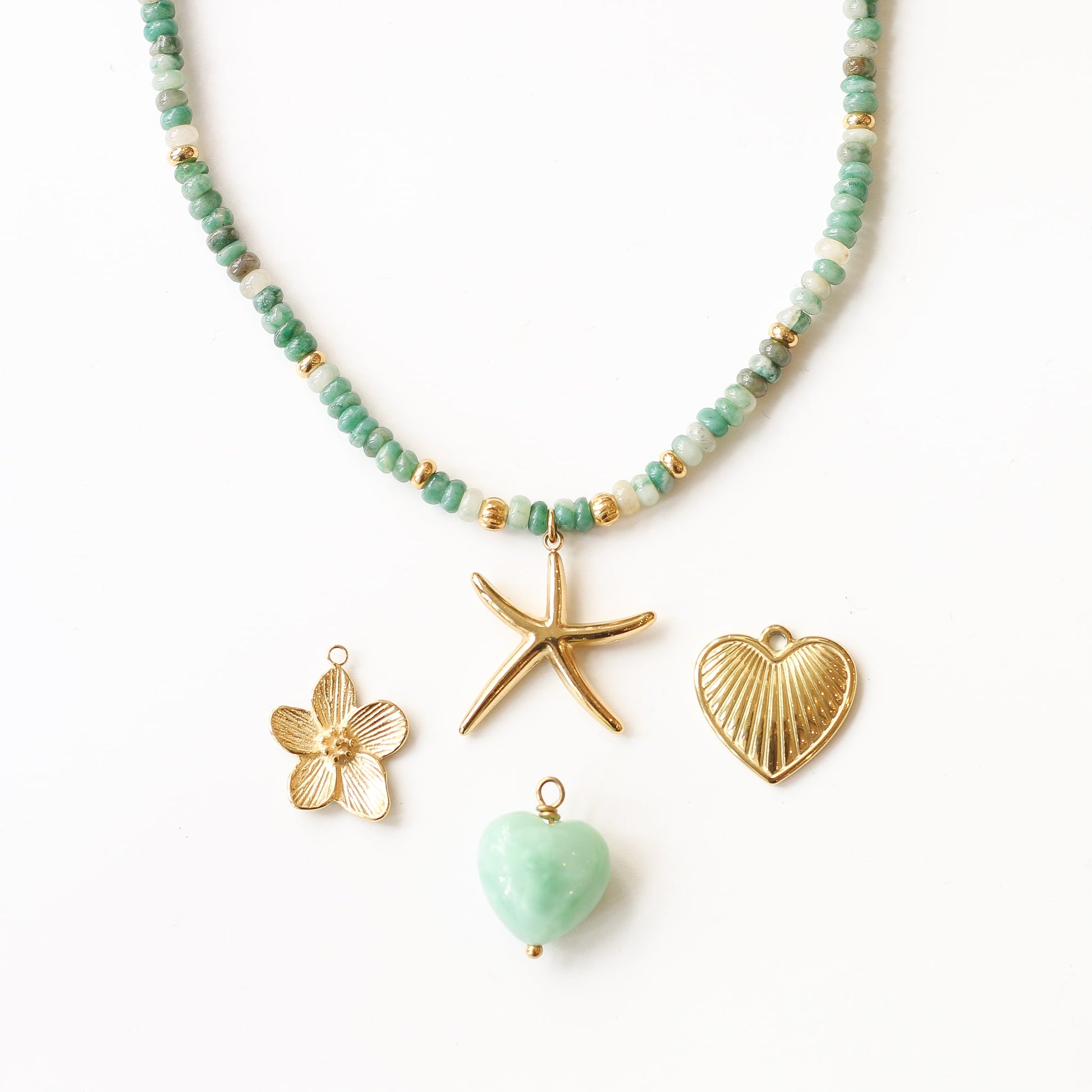 Collier perlé Aventurine