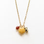 Collier Flora Aventurine Jaune, création Mahny bijoux pierres semi-précieuses.