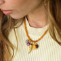 Gri-gris pour collier modulable, vue à plat, Mahny bijoux pierre fine.