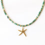 collier aventurine étoile mer vert pierre