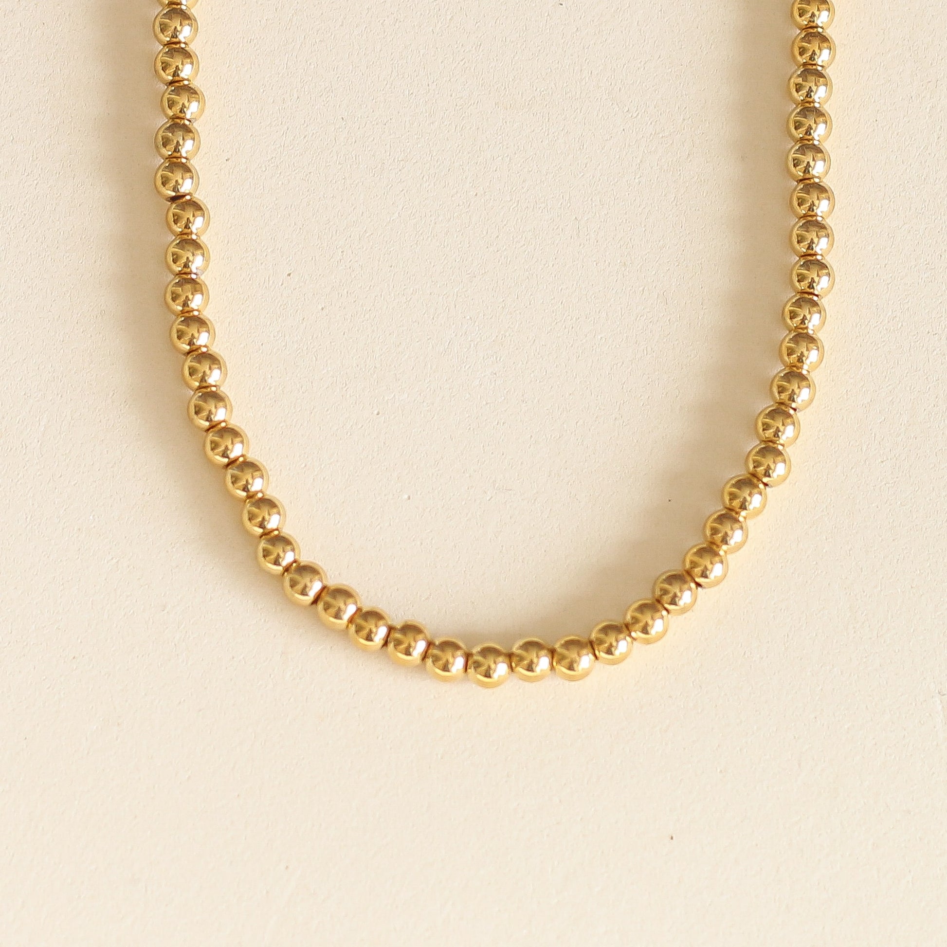 Collier Boules dorées