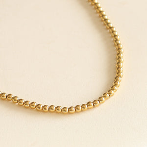 Collier Boules dorées le basique tendance