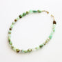 Collier en chrysoprase, bijou femme.