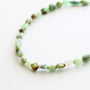 Collier en chrysoprase, création faite main.