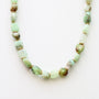 Collier en chrysoprase, hypoallergénique.