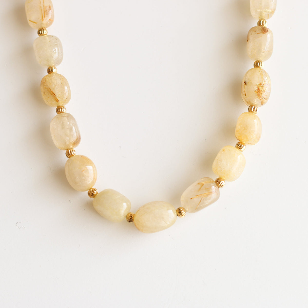 Collier Galets Quartz Rutile