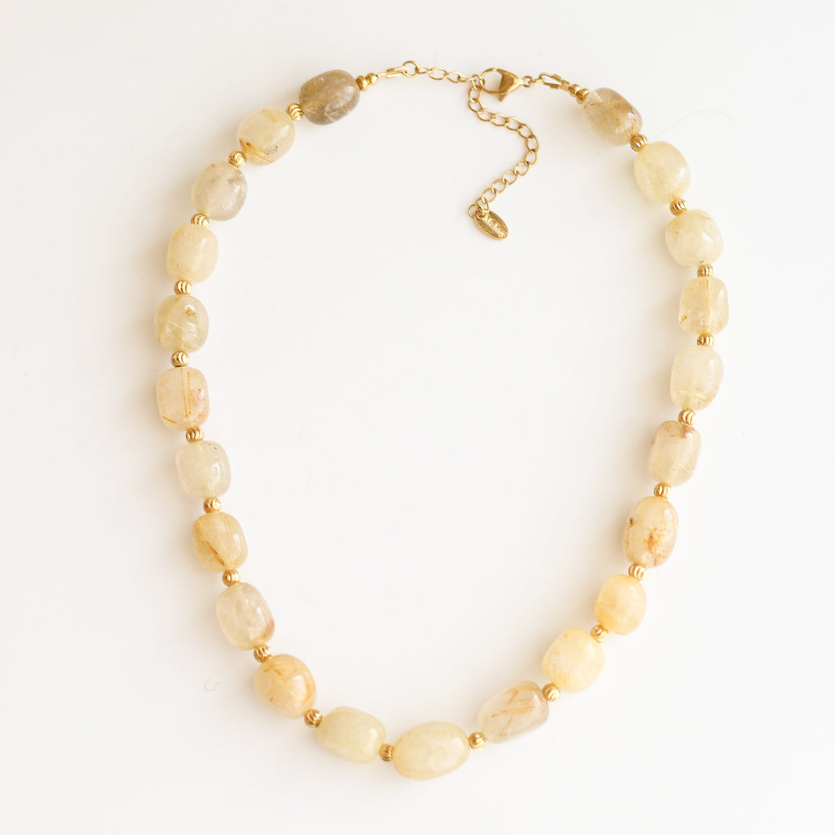Collier Galets Quartz Rutile