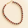 Collier Billie Grenat orangé - Mahny Jewelry