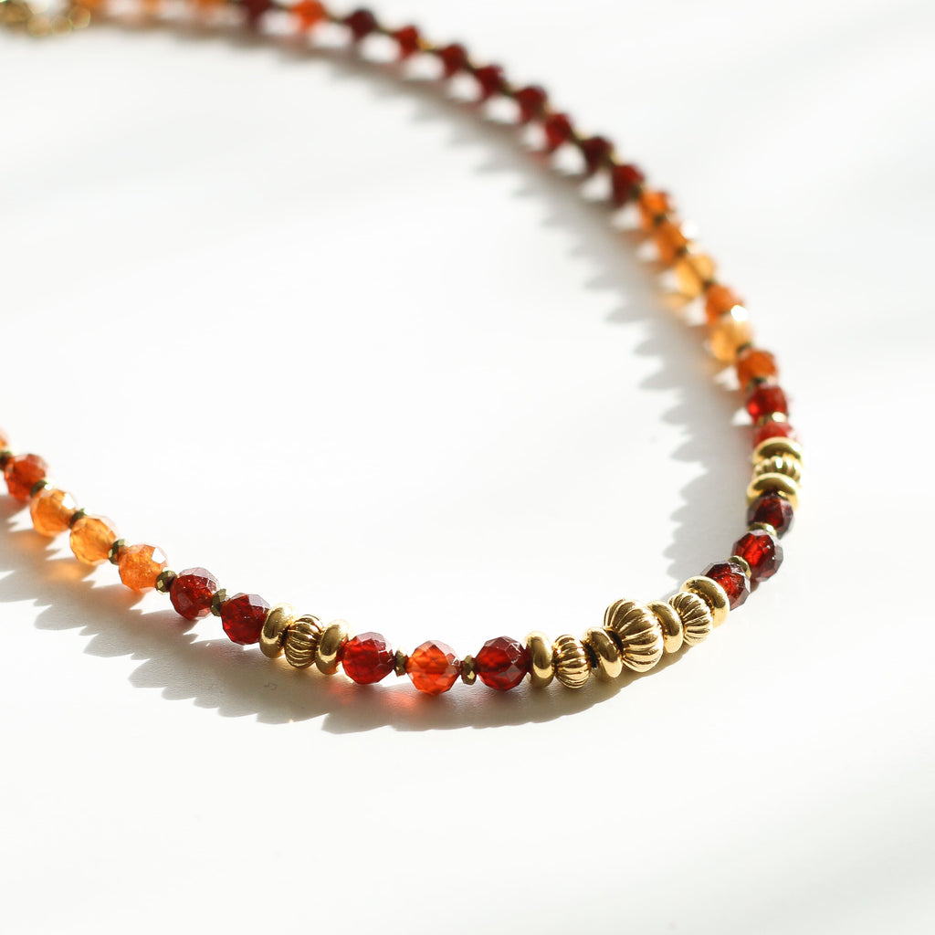 bijou grenat pierre cadeau fait main