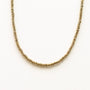 Collier Hématite dorée gri-gris, détail du fermoir signé Mahny, pierres semi-précieuses assemblées main.