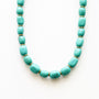 Collier en howlite, pierre naturelle fine.