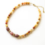 Collier Sunshine Jade Jaune, détail du fermoir signé Mahny, collection Lazuli, pierres naturelles.