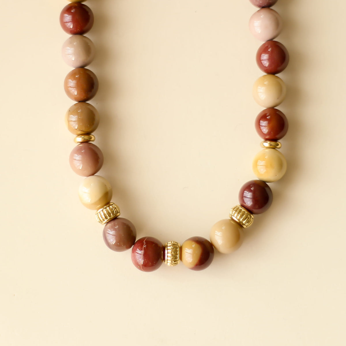 Collier Jaspe Mokaïte