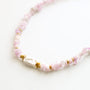 Collier en kunzite, hypoallergénique.