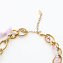 Collier en kunzite, création faite main.