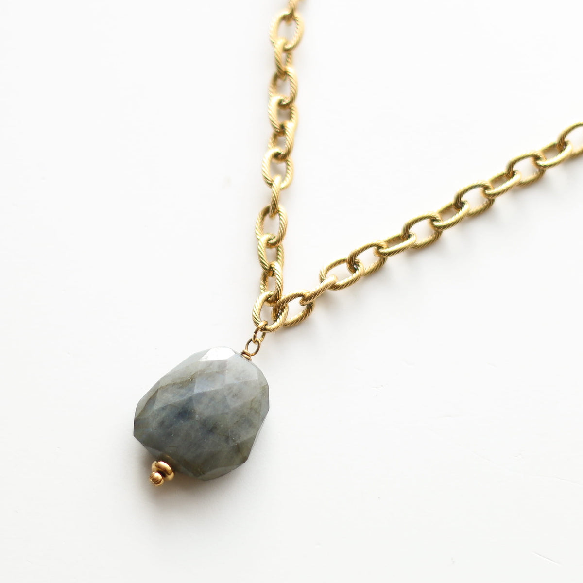 Collier chaîne Labradorite Unique