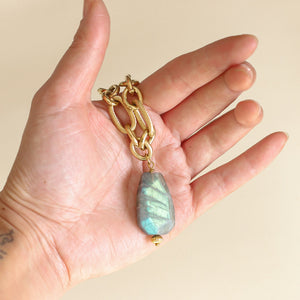 collier en Labradorite la pierre fine naturelle de protection