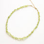 Collier en péridot vert, création faite main.