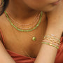Collier en péridot vert, bijou femme.