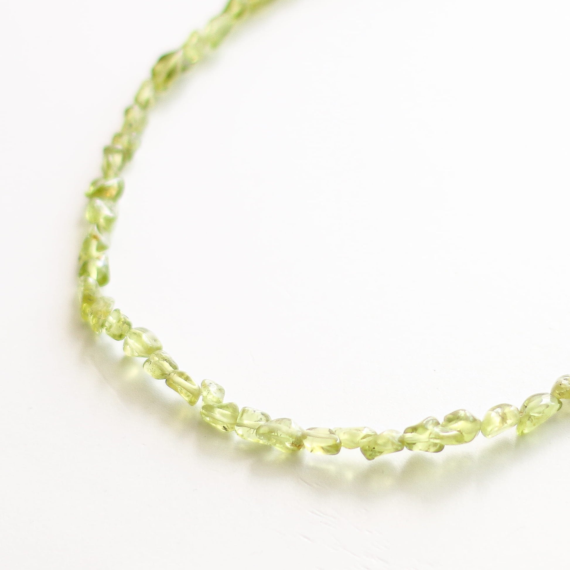 Collier en péridot vert, bijou femme.