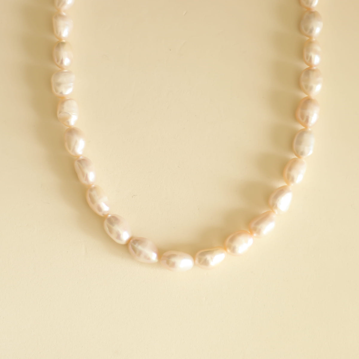 Collier Perles d'eau douce orangées