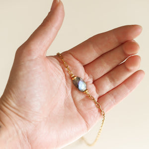 Ce collier en Labradorite apporte protection au quotidien