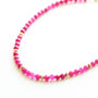 Collier en rubis, hypoallergénique.