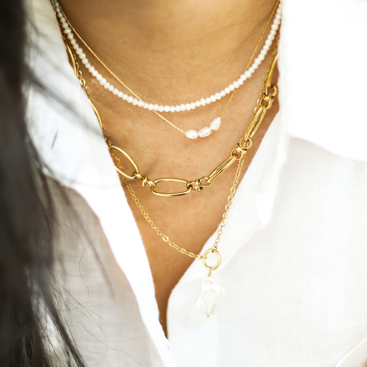 Collier Perles d'eau douce fin