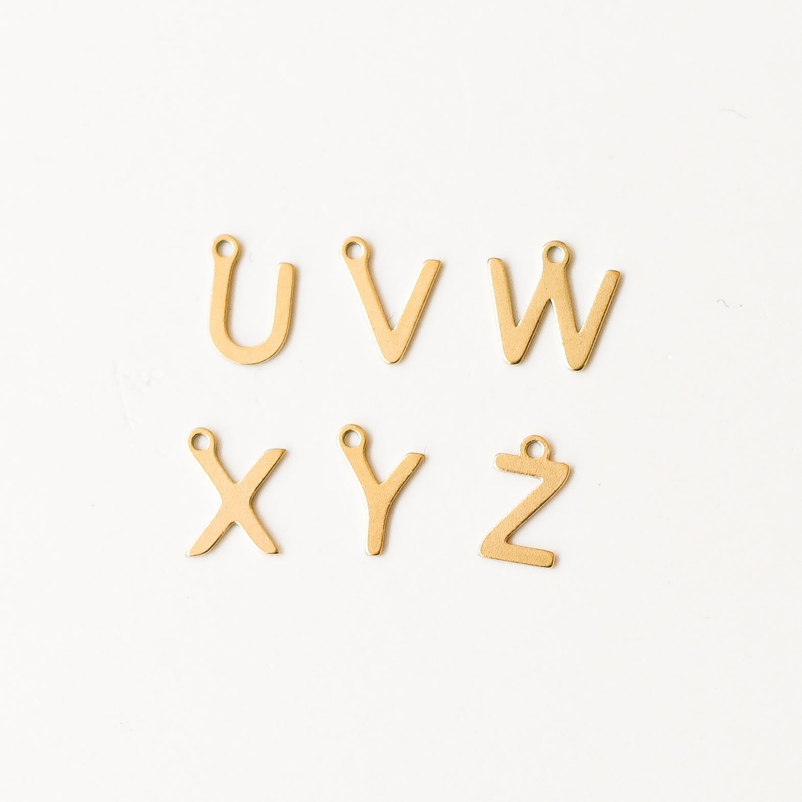 breloque lettre personnalisée acier inoxydable