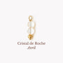 cristal de roche pour les cadeaux de naissance d'avril