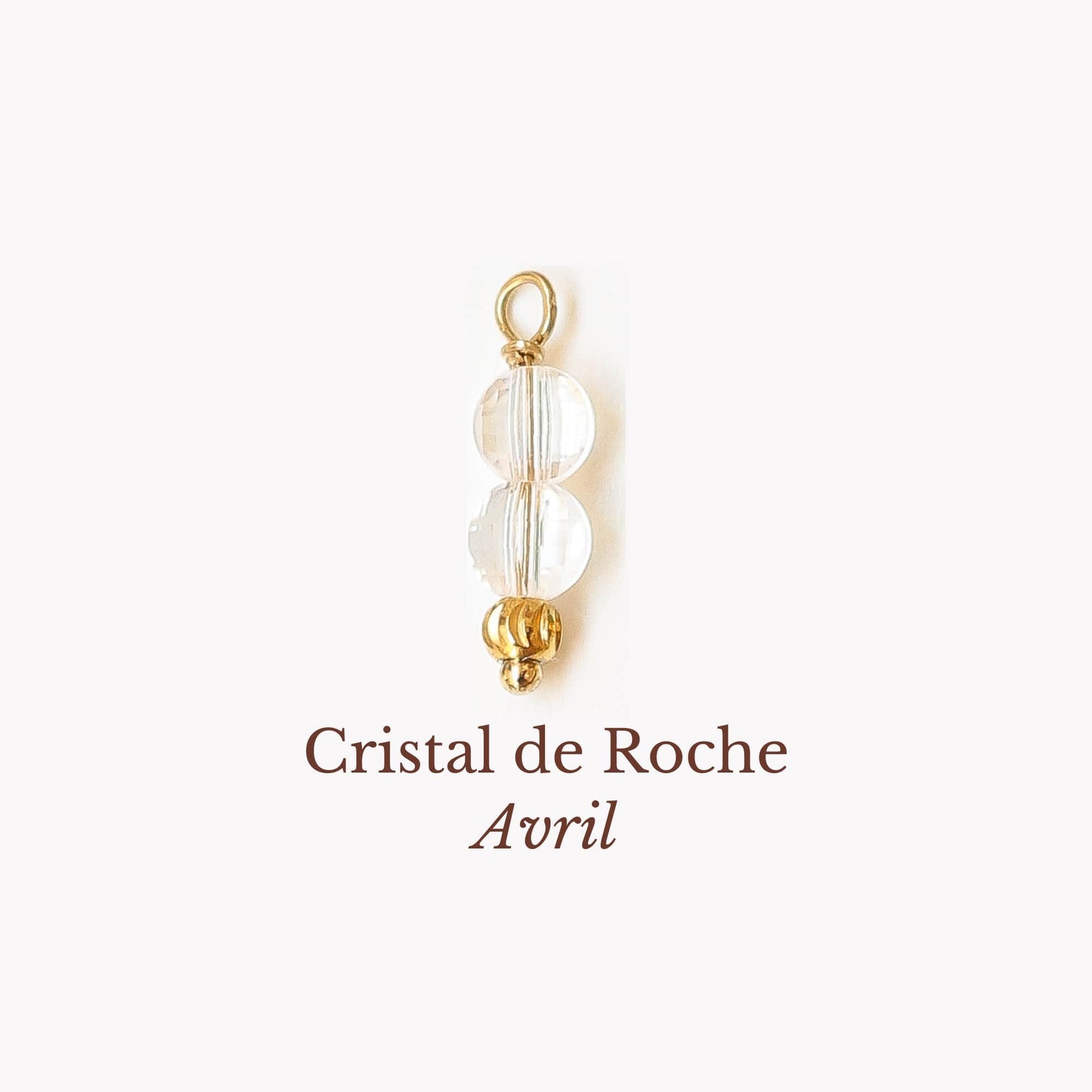 cristal de roche pour les cadeaux de naissance d'avril