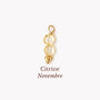 le cadeau pour les femmes de novembre ou les naissances charm's en Citrine