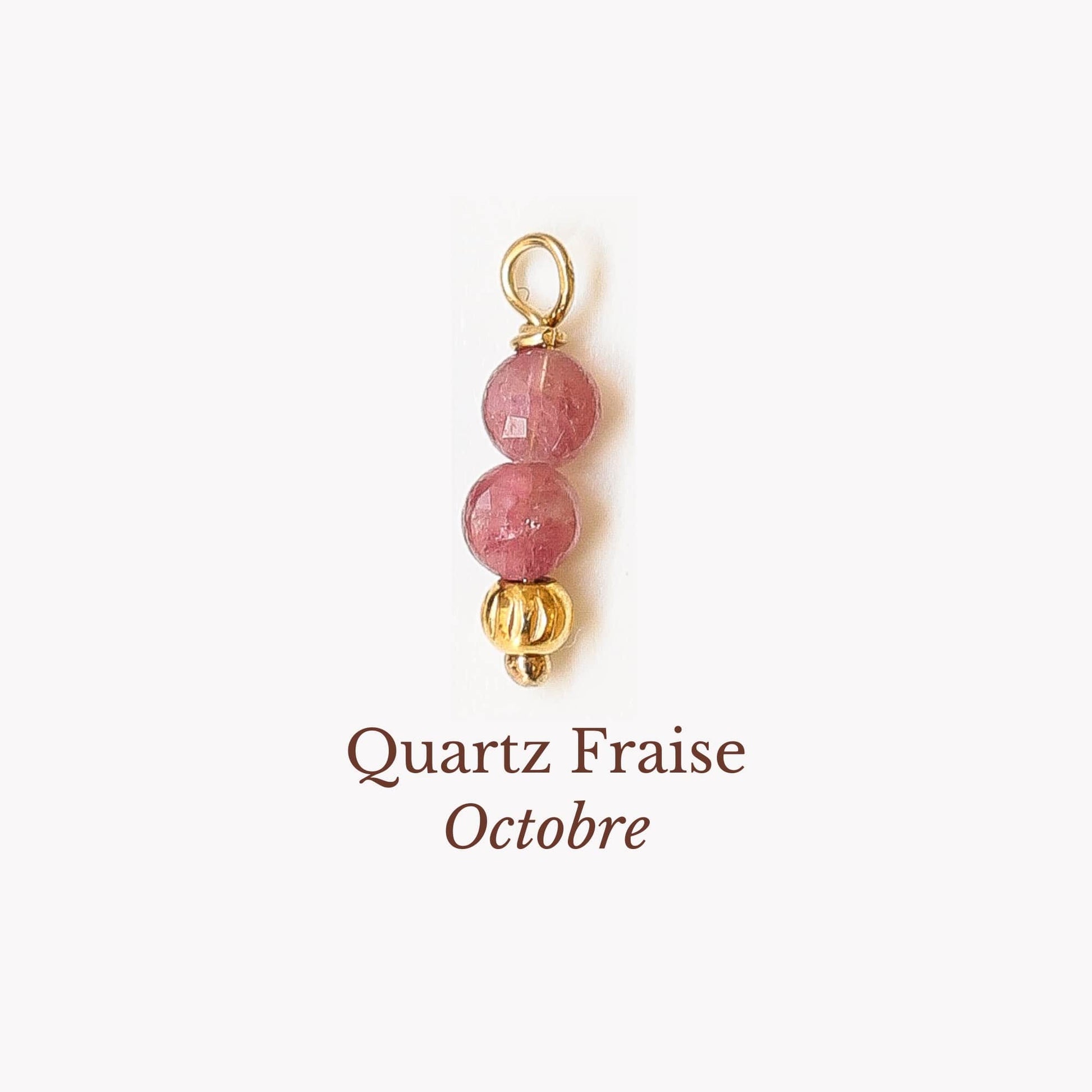 la pierre de naissance d'Octobre le Quartz rose pour son anniversaire