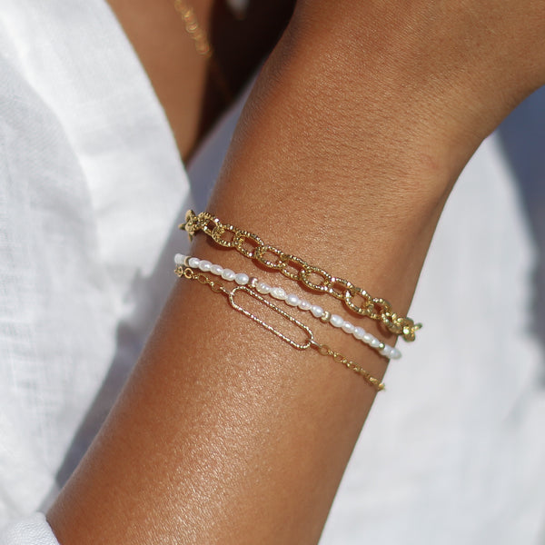 Bracelet rectangle Scintillant