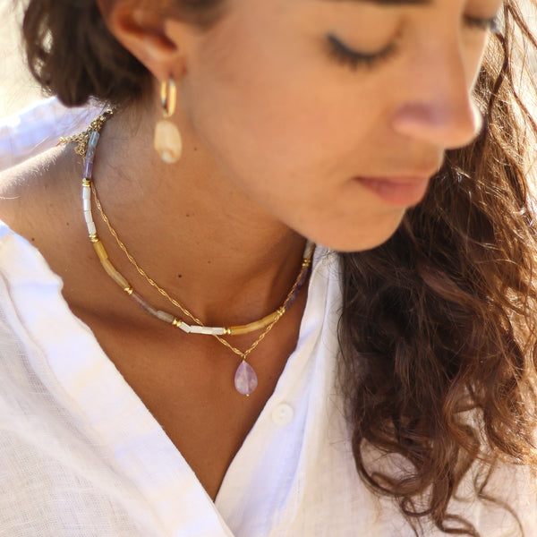 Collier Améthyste Lavande
