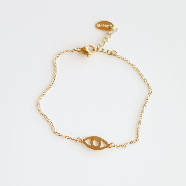 Golden eye bracelet