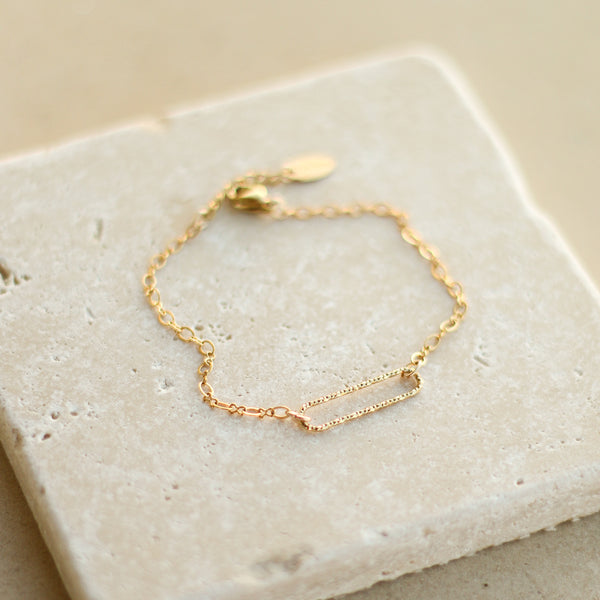 Bracelet rectangle Scintillant